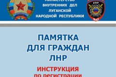 В МВД ЛНР разработали памятку по регистрации в электронной очереди