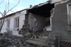 От рук киевских карателей повреждены два жилых дома