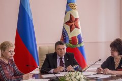 Глава ЛНР выслушал доклады руководителей регионов о подготовке правил благоустройства территорий