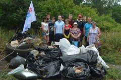 В Жовтневом районе Луганска ликвидировали стихийную свалку