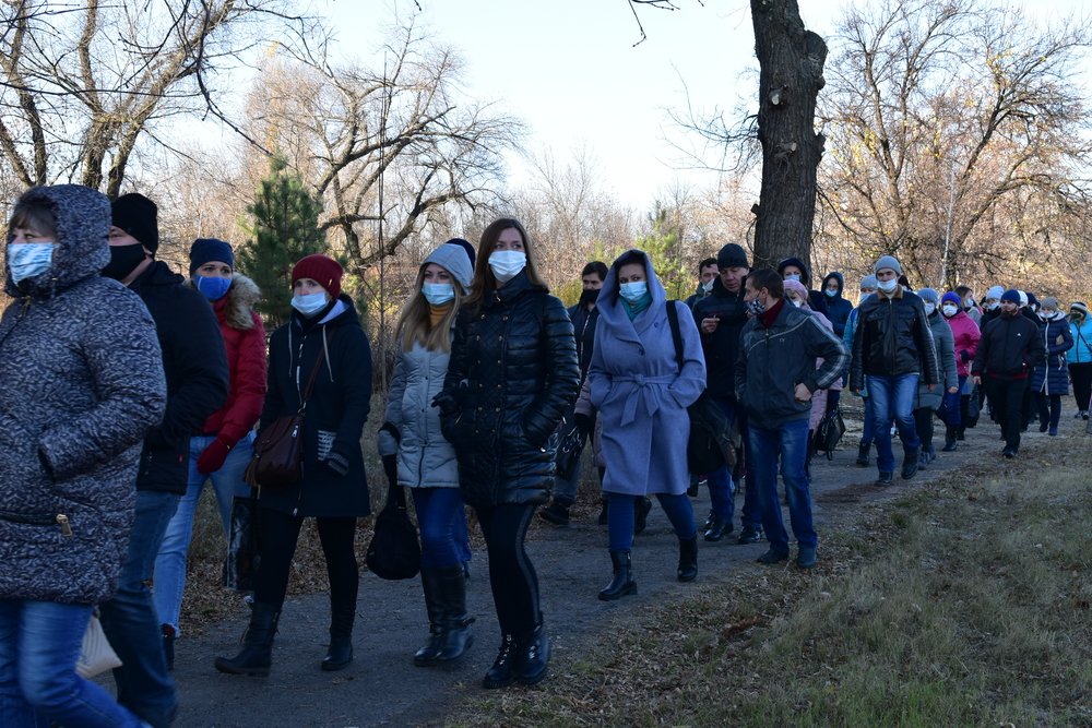 В Первомайске отработана условная эвакуация лиц, прибывших с подконтрольной Киеву территории