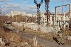 В Брянке  в рамках тренировок прошло условное разминирование подстанции службами гражданской защиты