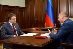 Глава ЛНР провел рабочее совещание с главой Администрации Славяносербского района