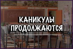 ЧСПК продлила школьные каникулы ещё на одну неделю