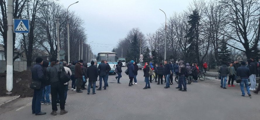 В Новогродовке разогнали митинг шахтерских жен