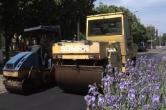 В Луганске осуществили ремонт асфальтового покрытия пяти автомагистралей