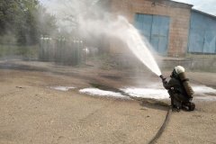 Сотрудники МЧС ЛНР ликвидировали условную аварию на Луганской насосной станции