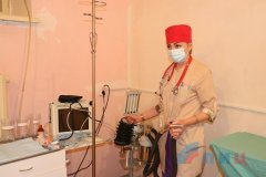 Медики столичной больницы в ходе тренировки развернули две мобильные операционные