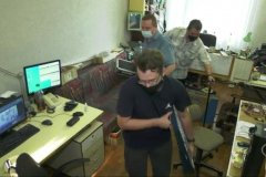 Сотрудники ГТРК ЛНР на тренировке отработали действия при условном обстреле со стороны ВСУ