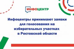 Инфоцентры принимают заявки для голосования на избирательных участках в Ростовской области