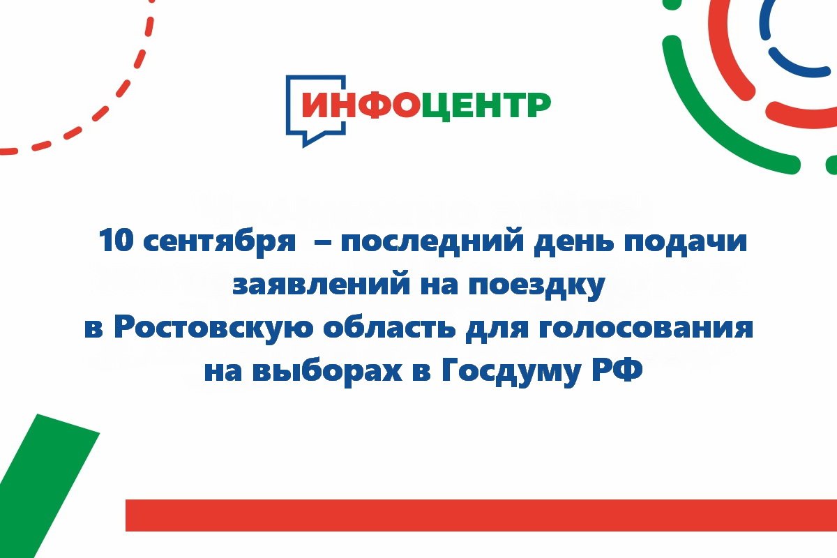 Для жителей ЛНР 10 сентября – последний день подачи заявлений на поездку в Ростовскую область для голосования на выборах в Госдуму РФ