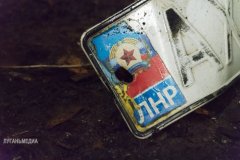 На взорванном автомобиле стоял украинский номер