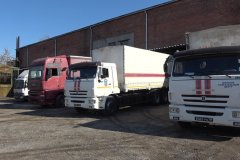 Автомобили гумконвоя МЧС РФ и Абхазии доставили в Луганск более 41 тонны гумпомощи