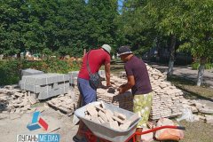 В Краснодонском детском доме-интернате идут благоустроительные работы