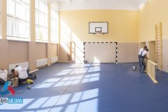 Завершаются работы по ремонту спортзала школы в селе Николаевка