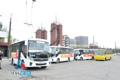 В Алчевске вышли на маршрут автобусы, подаренные Вологодской областью в рамках подписанного соглашения о дружбе и сотрудничестве