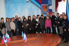 Денис Мирошниченко и Дарья Лантратова провели  встречу с городским активом и начальниками структурных подразделений Краснодонского района