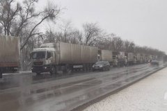 Прибыли автомобили очередного конвоя МЧС
