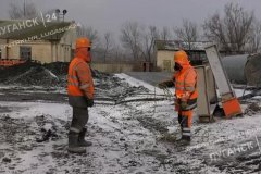 При поддержке Минтранса ЛНР в Лутугинском районе силами подрядчика продолжается подготовка к капитальному ремонту трассы Н-21