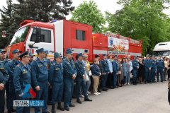 В Стаханове появилась бронированная пожарная автоцистерна