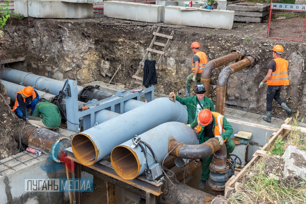 В рамках программы реконструкции Луганска АО «Мосводоканал» ведет замену теплосетей