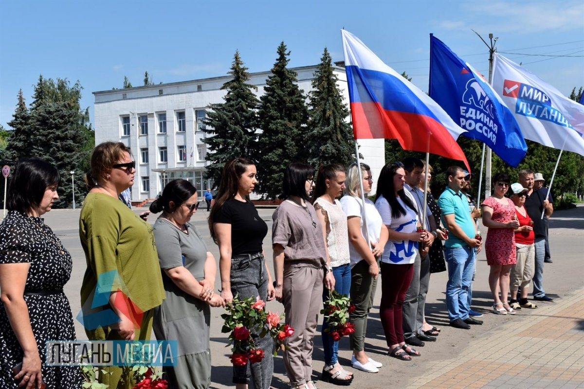 В Первомайске прошло мероприятие в память о погибших от авиаудара