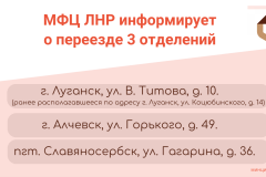 С 28 августа 2023 года 3 отделения МФЦ будут вести прием заявителей по новым адресам