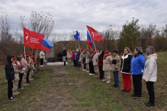 В Брянке высадили березы в память о погибших защитниках Родины