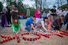 В луганском парке имени Горького прошло мероприятие, посвященное Дню памяти и скорби