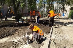 В столице ЛНР восстанавливают очередной сквер