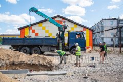 В Станично-Луганском округе возводится новый детский лагерь